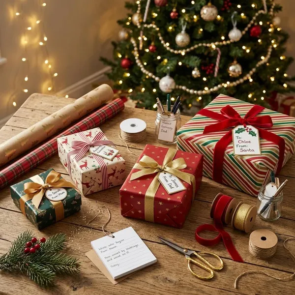 cadeauverpakking doos kerst