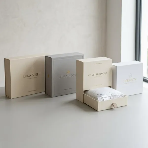 luxe kartonnen doos voor het verpakken van kussen